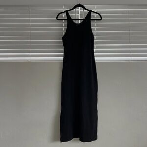 Banana Republic Black Ribbed Dress